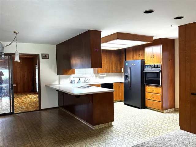 a living room with a fireplace