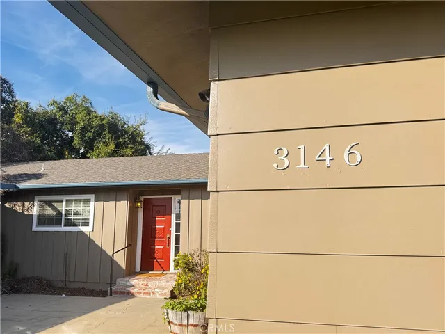 a front view of a house