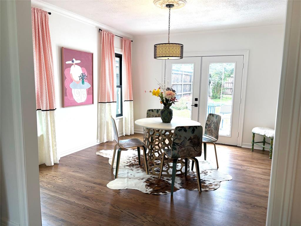 3600 Westcliff Road South Fort Worth, TX 76109 - Photo 11 of 38 a view of a dining room with furniture window and wooden floor