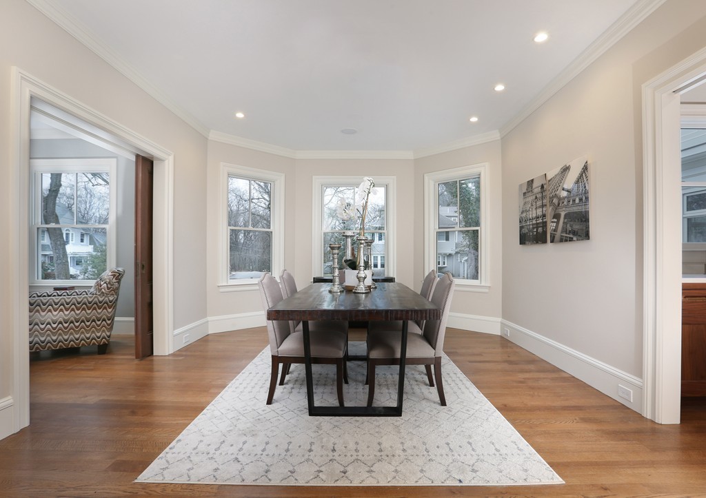 33 Mossfield Road Newton, MA 02468 - Photo 6 of 15 a view of a dining room with furniture window and wooden floor
