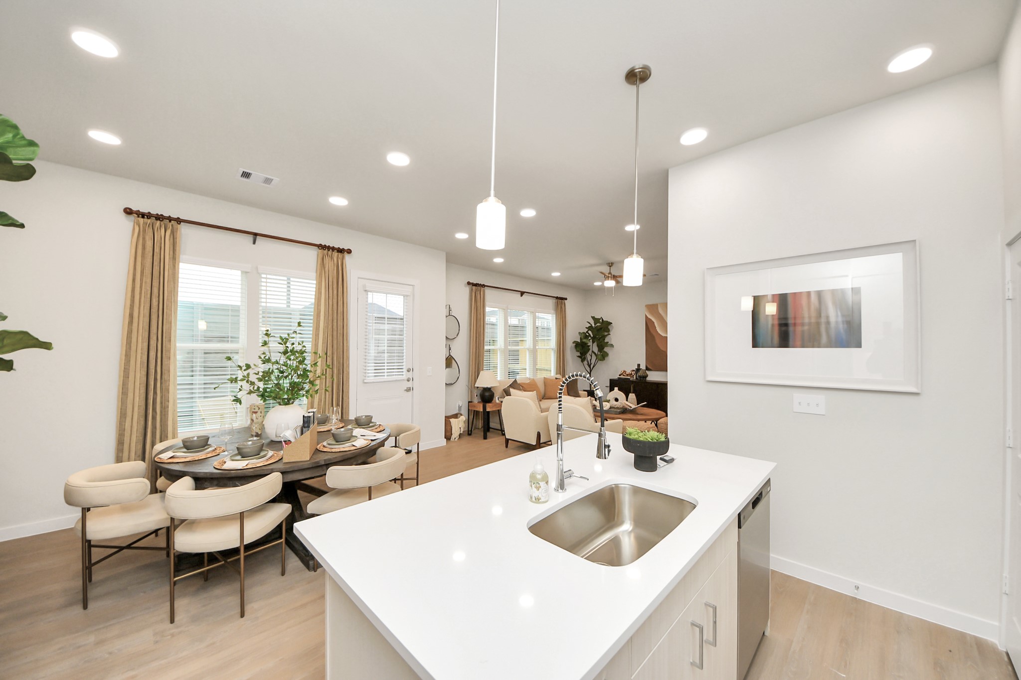 7306 Corey Rushing Lane Richmond, TX 77407 - Photo 47 of 50 a living room with furniture and a large window