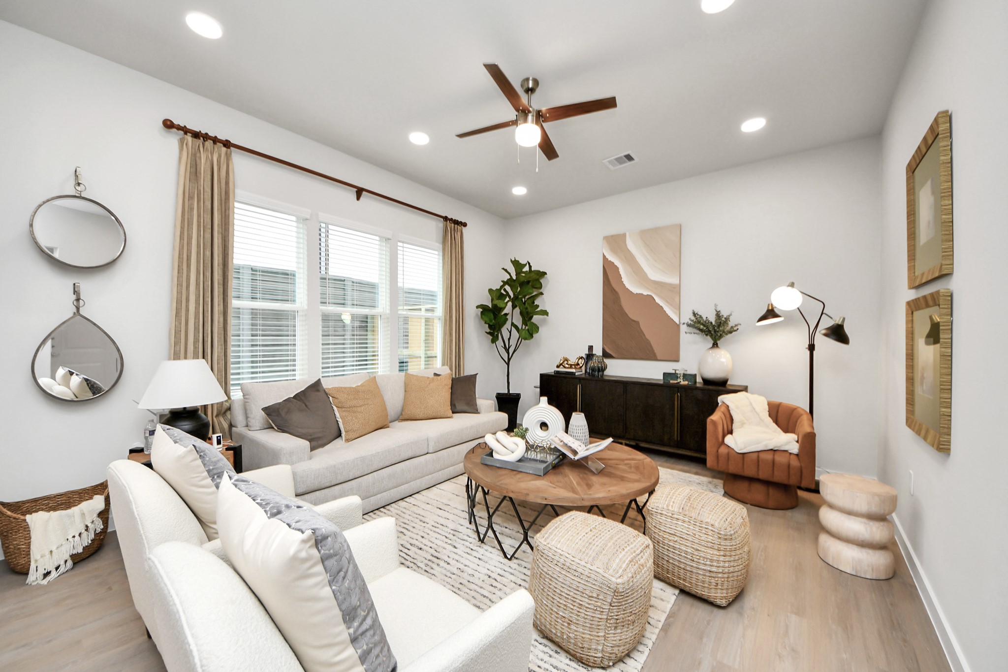 7306 Corey Rushing Lane Richmond, TX 77407 - Photo 10 of 50 a living room with furniture and a large window