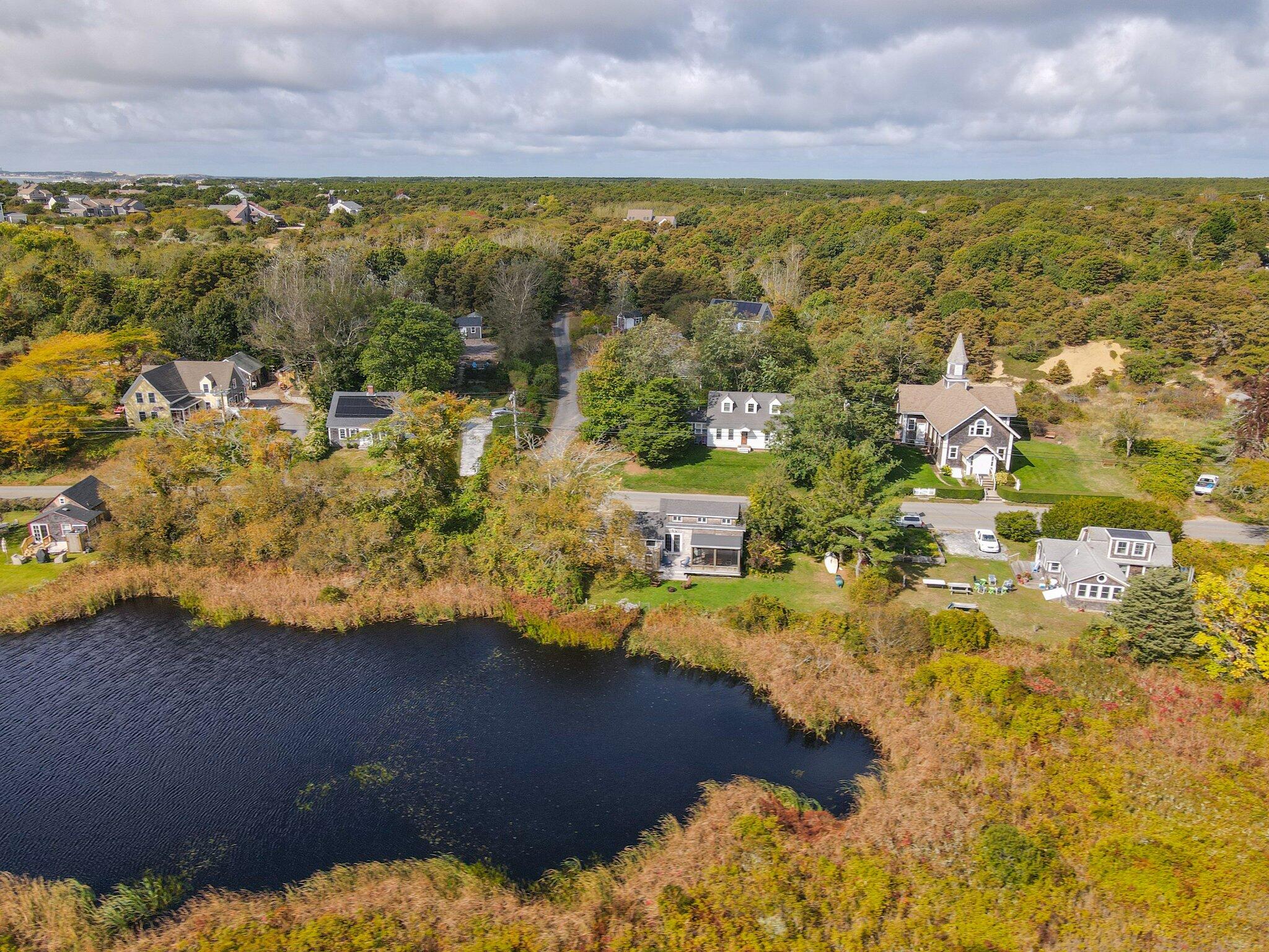 14 Pond Road Truro, MA 02666 - Photo 44 of 49 a view of an outdoor space and a lake view