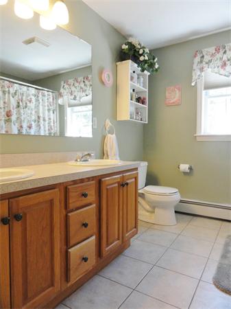 98 Bushy Lane Rutland, MA 01543 - Photo 20 of 30 a bathroom with a sink a toilet and mirror