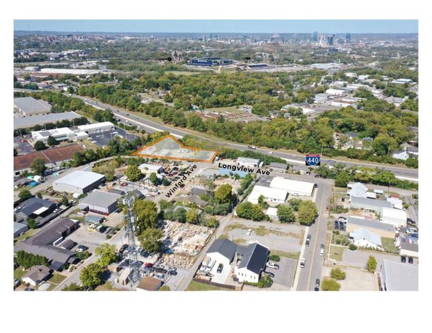an aerial view of a city