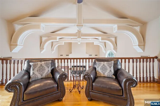 a view of a couches in a balcony