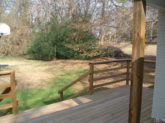 2319 Stevens Road Raleigh, NC 27610 - Photo 7 of 7 a view of a yard from a balcony