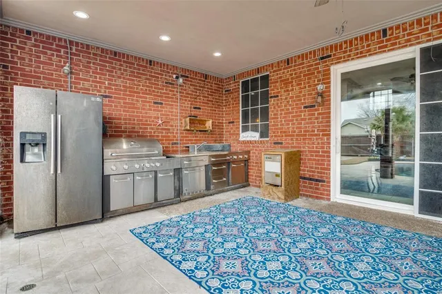 a view of a swimming pool with a lounge chairs