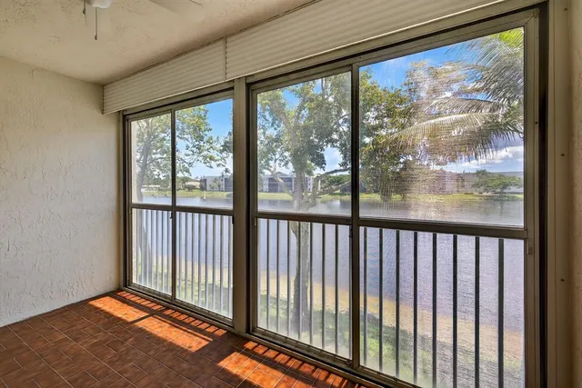 a view of a bedroom from window