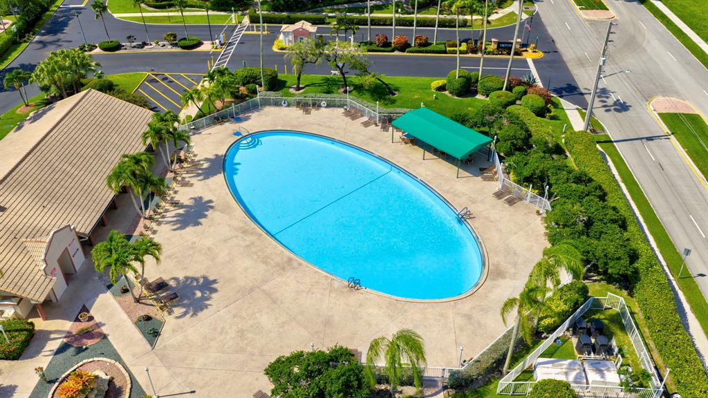 7214 South Devon Drive, Unit 7214 Tamarac, FL 33321 - Photo 22 of 24 an aerial view of a house with swimming pool