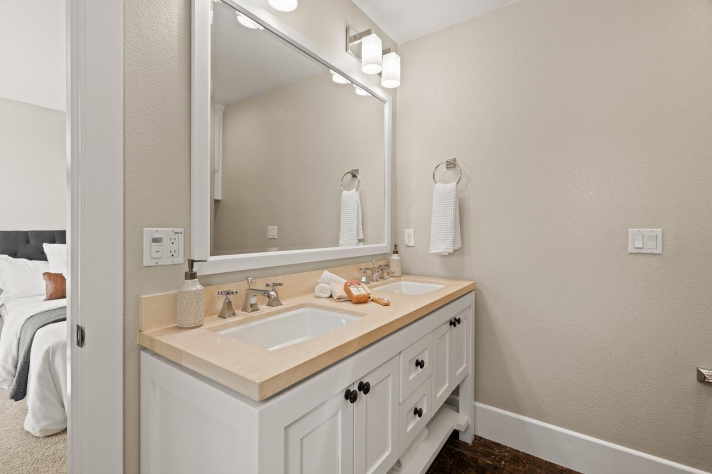 525 Fierro Loop Campbell, CA 95008 - Photo 35 of 48 a bathroom with a sink and a mirror