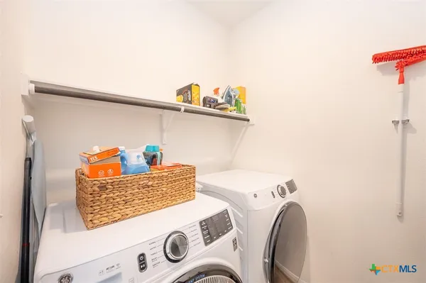 a view of washer and dryer
