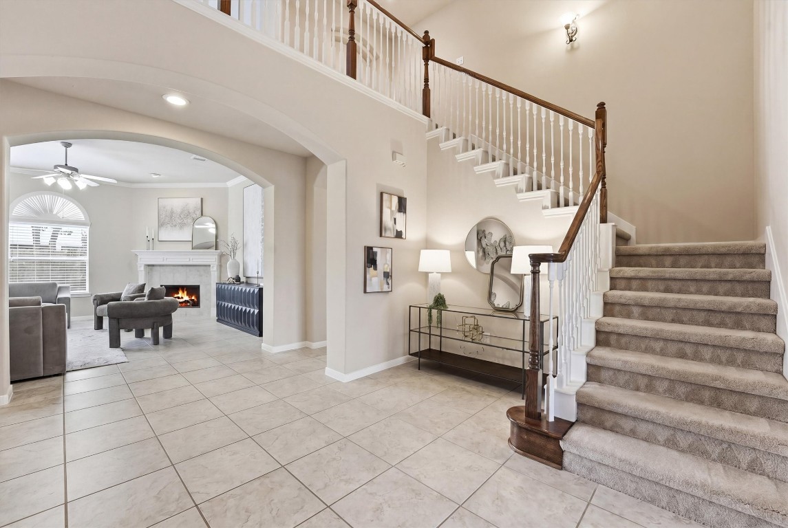 17415 Memorial Mills Drive Spring, TX 77379 - Photo 2 of 37 a view of entryway livingroom and hall