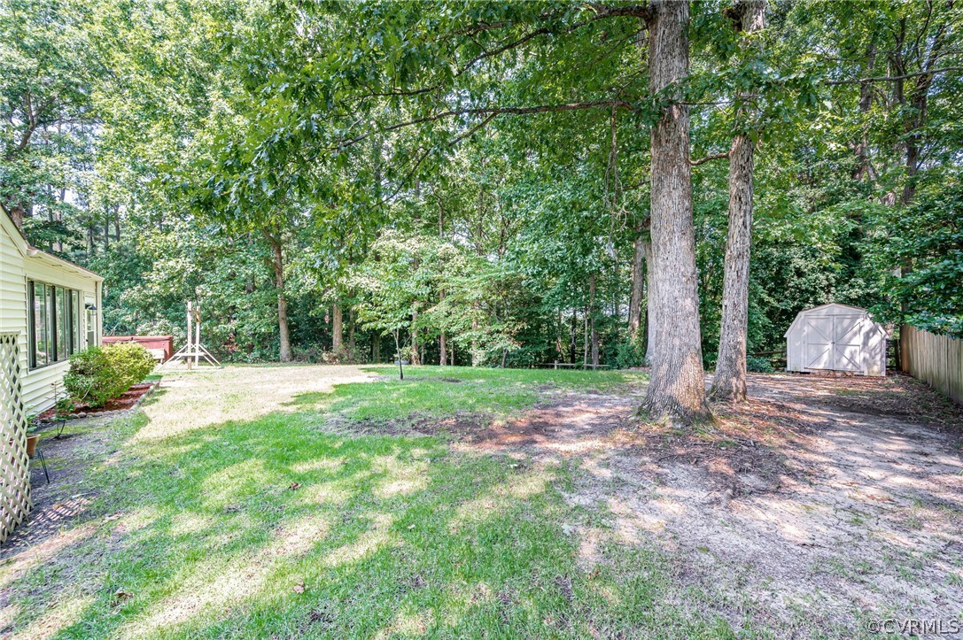 531 Huntington Road Colonial Heights, VA 23834 - Photo 23 of 25 Back yard view to the 12X12 detached shed