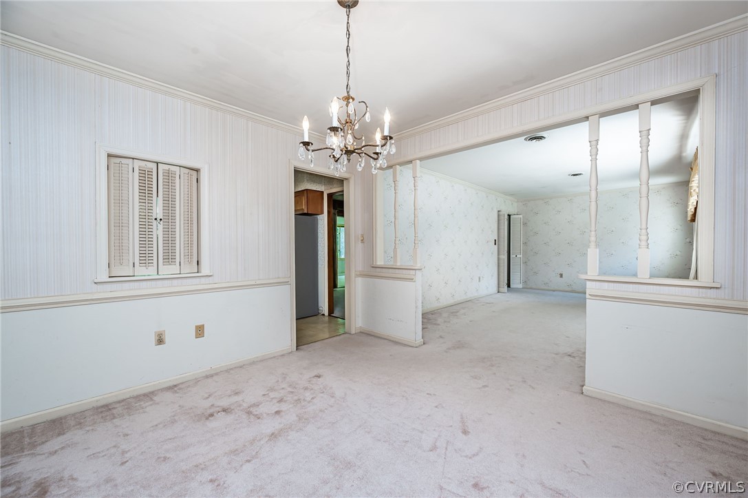 531 Huntington Road Colonial Heights, VA 23834 - Photo 6 of 25 Formal dining room view to the serving hatch to th