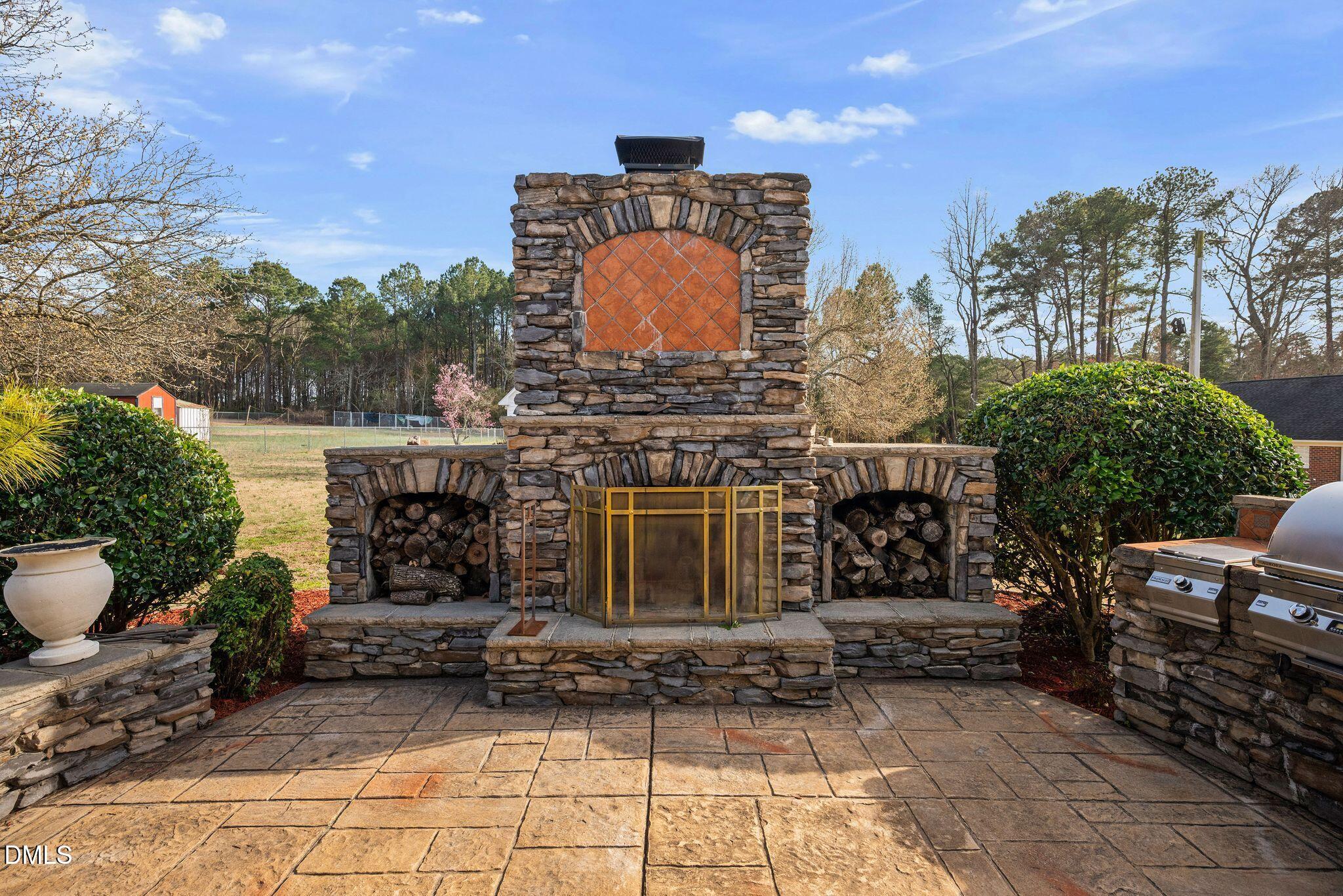 5223 Center Church Road Sanford, NC 27330 - Photo 9 of 54 Outdoor Fireplace