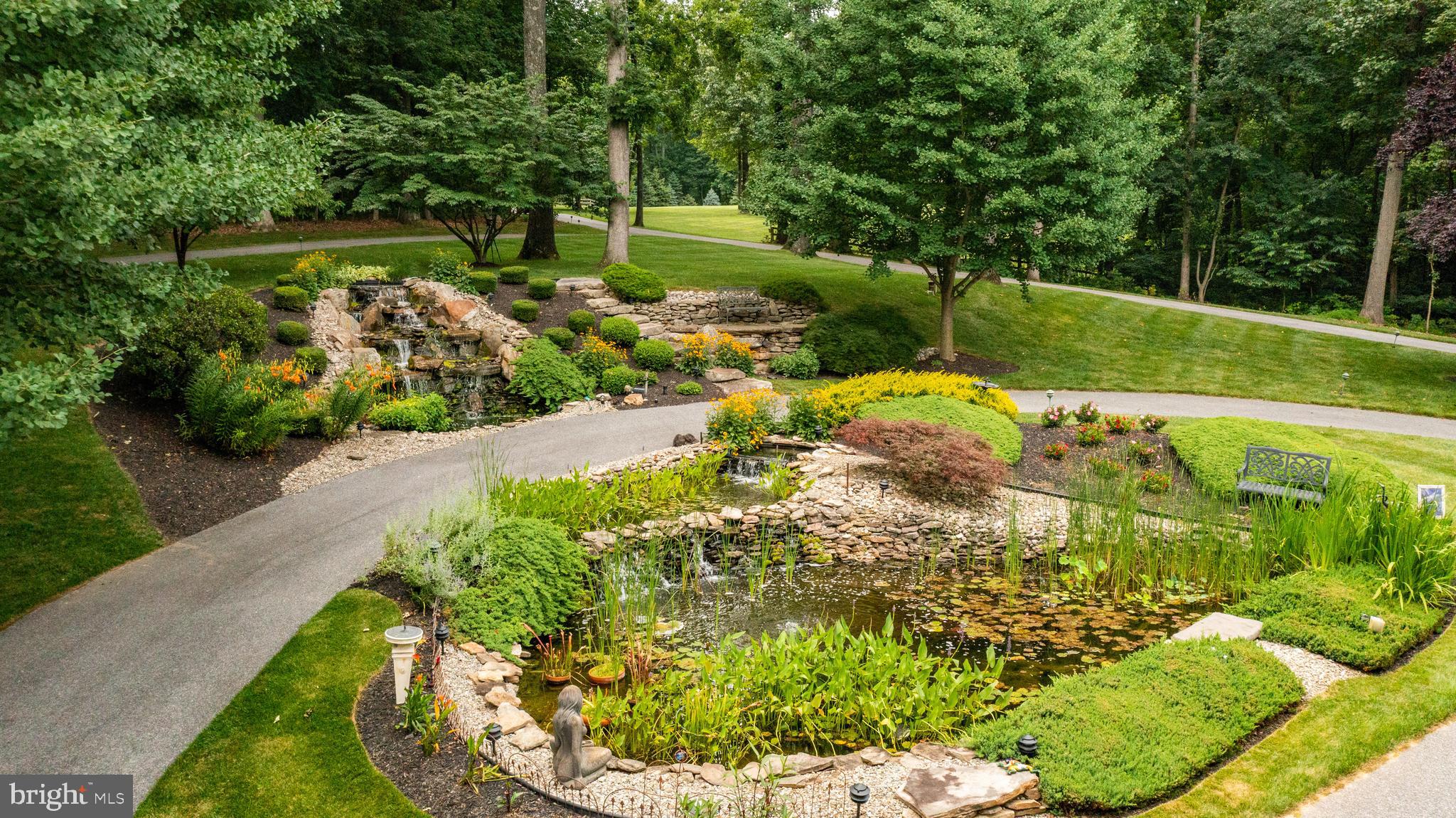 4120 Piney Grove Road Glyndon, MD 21136 - Photo 34 of 42 a view of a backyard with fountain