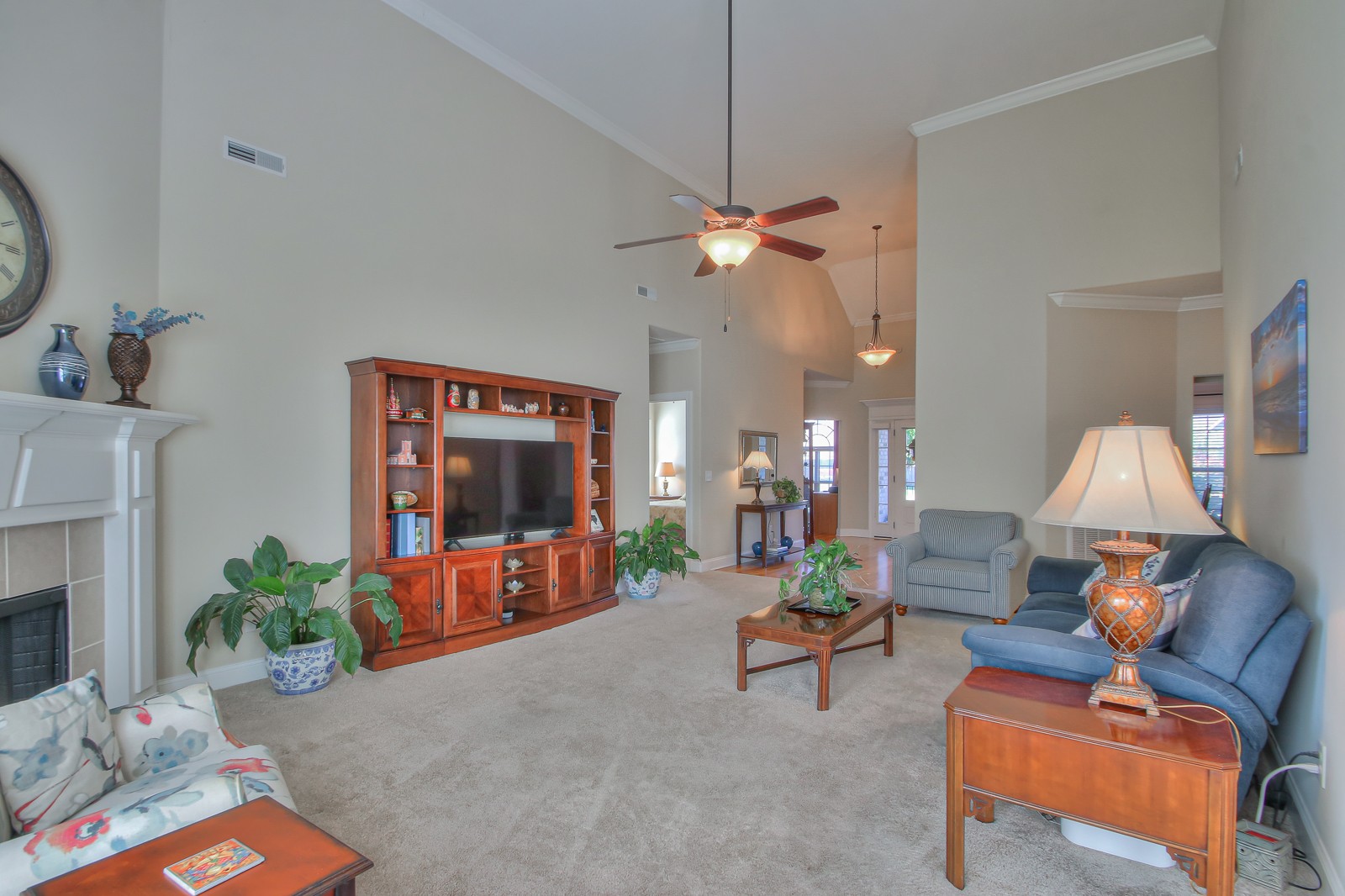 3028 Sakari Circle Spring Hill, TN 37174 - Photo 13 of 46 a living room with furniture and a flat screen tv