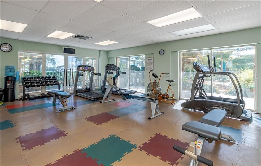 2500 East Las Olas Boulevard, Unit 308 Fort Lauderdale, FL 33301 - Photo 20 of 26 a view of a room with gym equipment