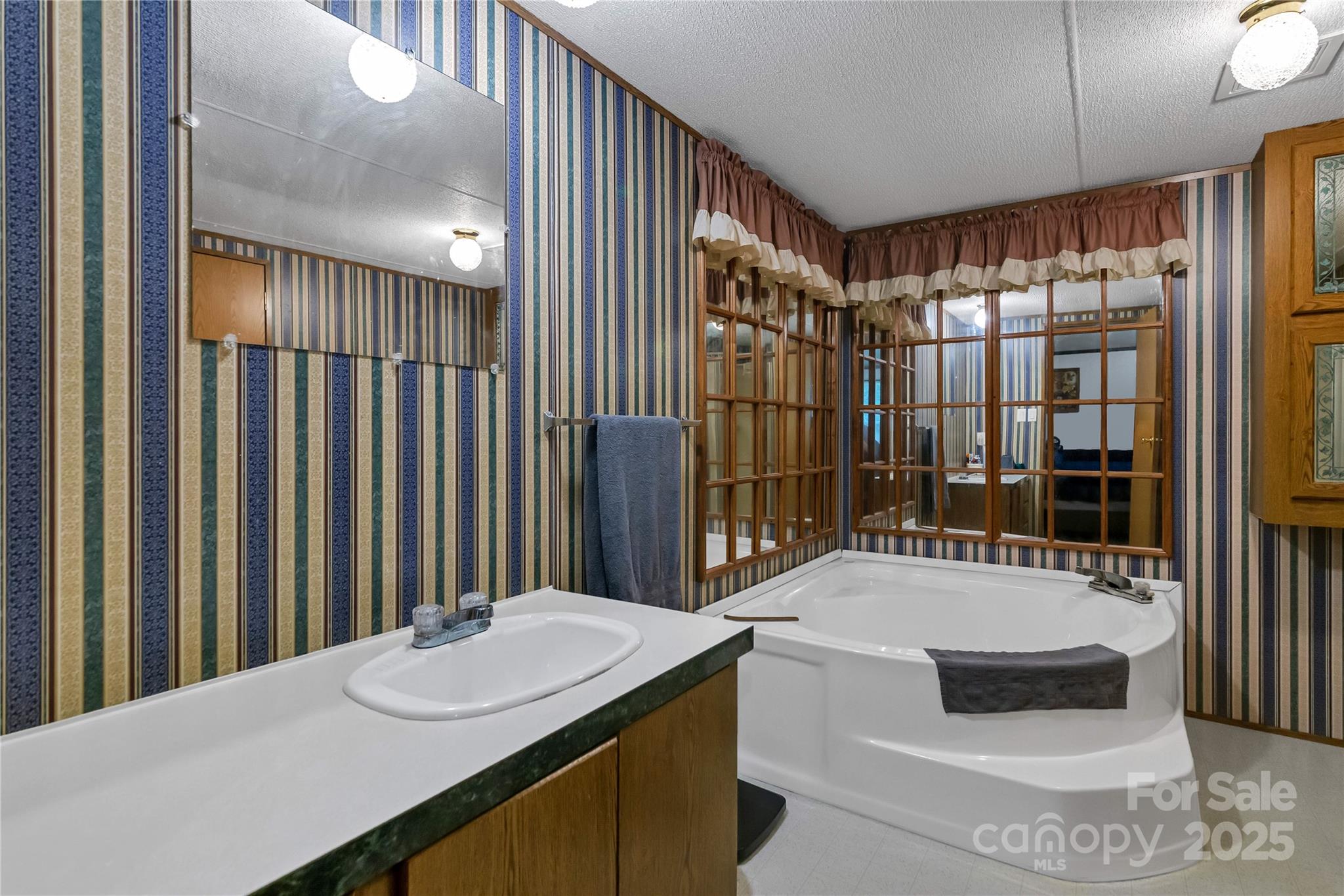43 Goose Creek Road Swannanoa, NC 28778 - Photo 14 of 25 a bathroom with a sink and a mirror