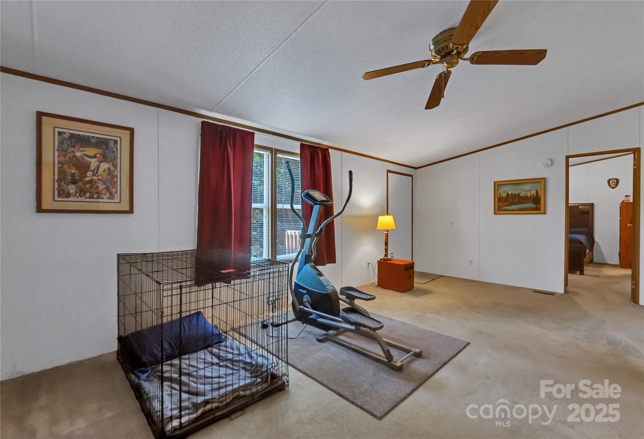 43 Goose Creek Road Swannanoa, NC 28778 - Photo 6 of 25 a room with gym equipment and view of living room