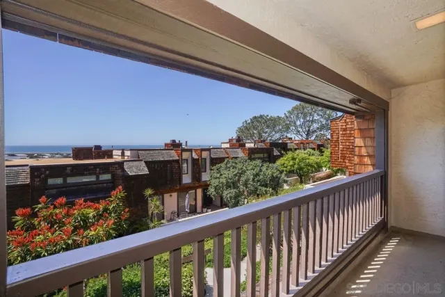 a city view from a balcony