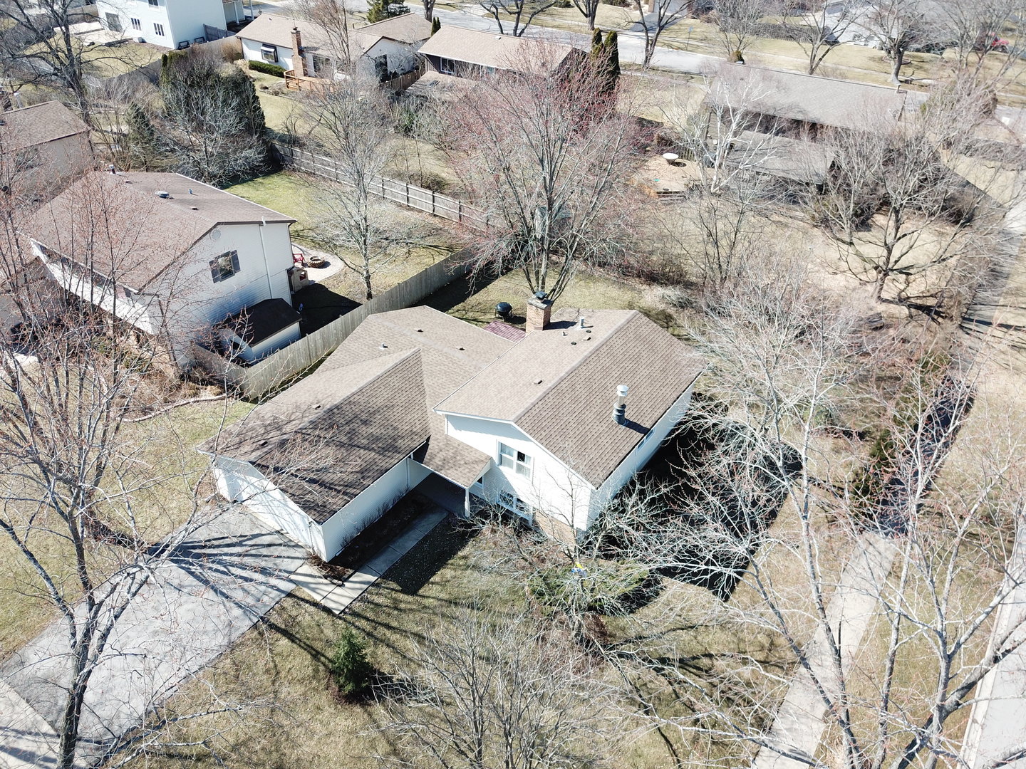 1172 North Old Bridge Road Palatine, IL 60067 - Photo 24 of 27 an aerial view of residential house with outdoor space