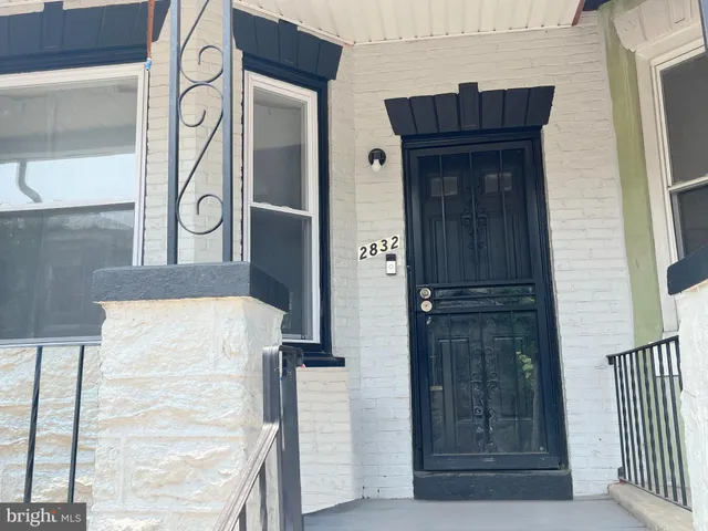 a door with glass door