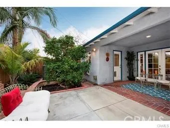 a view of a house with a patio
