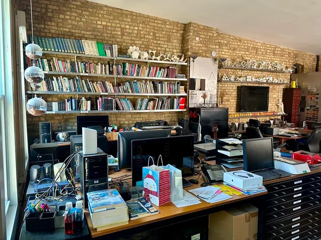 a room with lots of different kinds of stuff