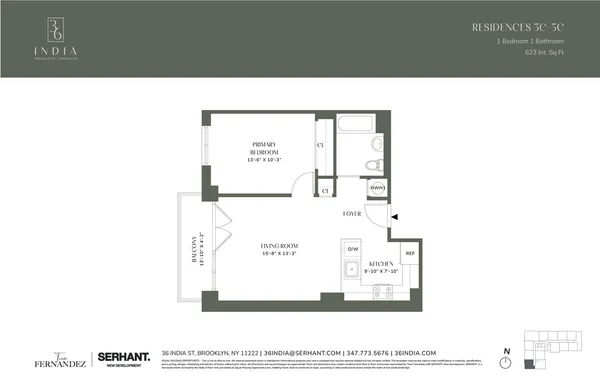 $4,650 | 36 India Street, Unit 5C | Greenpoint