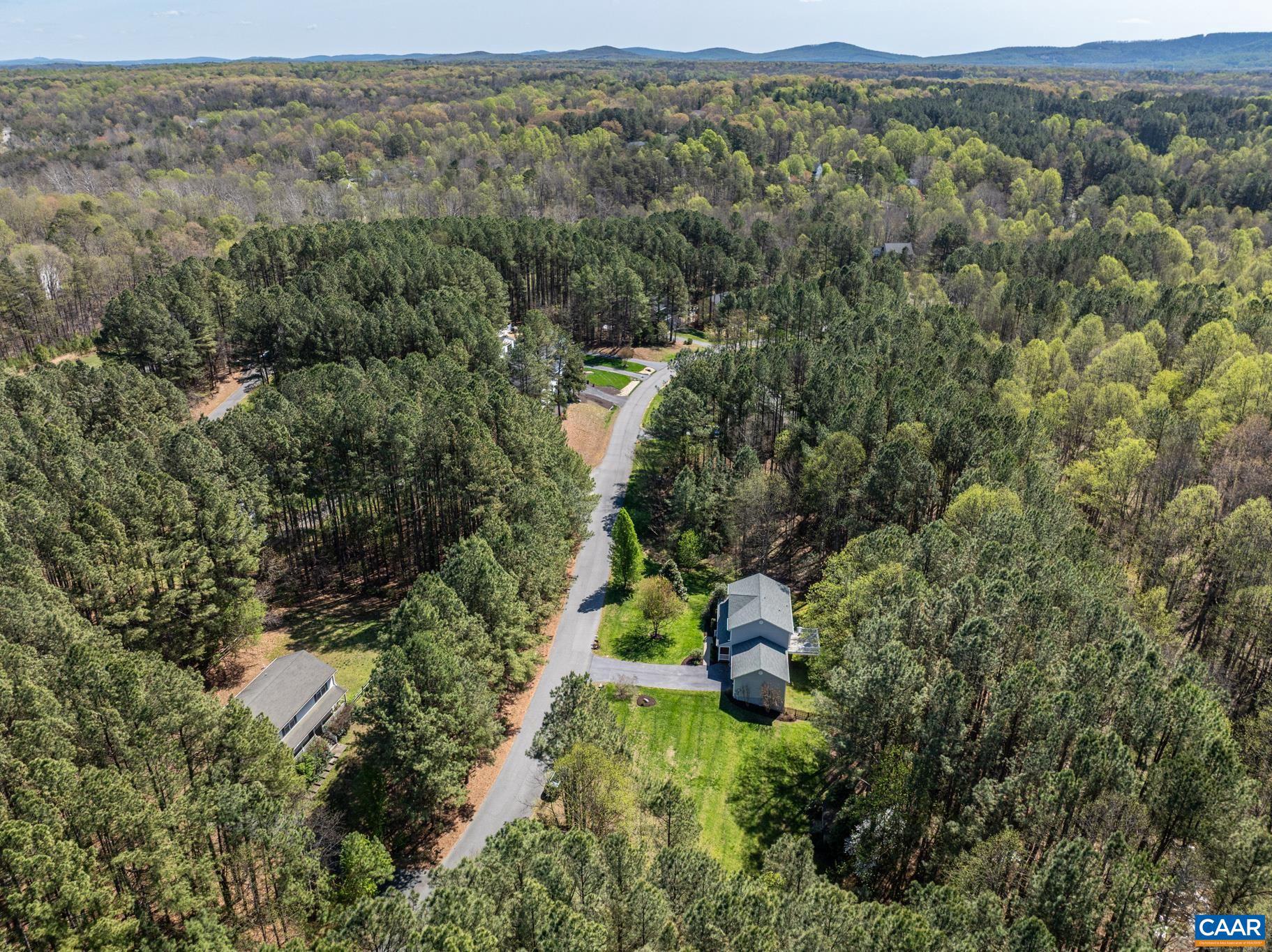 96 Red Cedar Road Barboursville, VA 22923 - Photo 54 of 59 an aerial view of a forest with houses