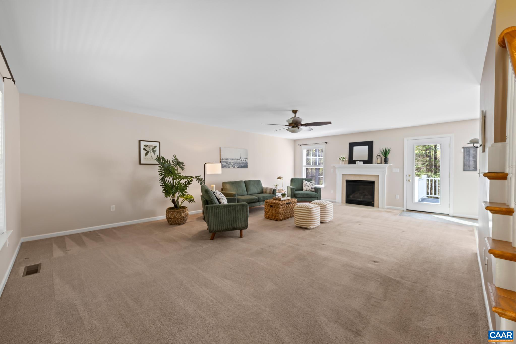96 Red Cedar Road Barboursville, VA 22923 - Photo 7 of 59 a view of a livingroom with furniture and a fireplace