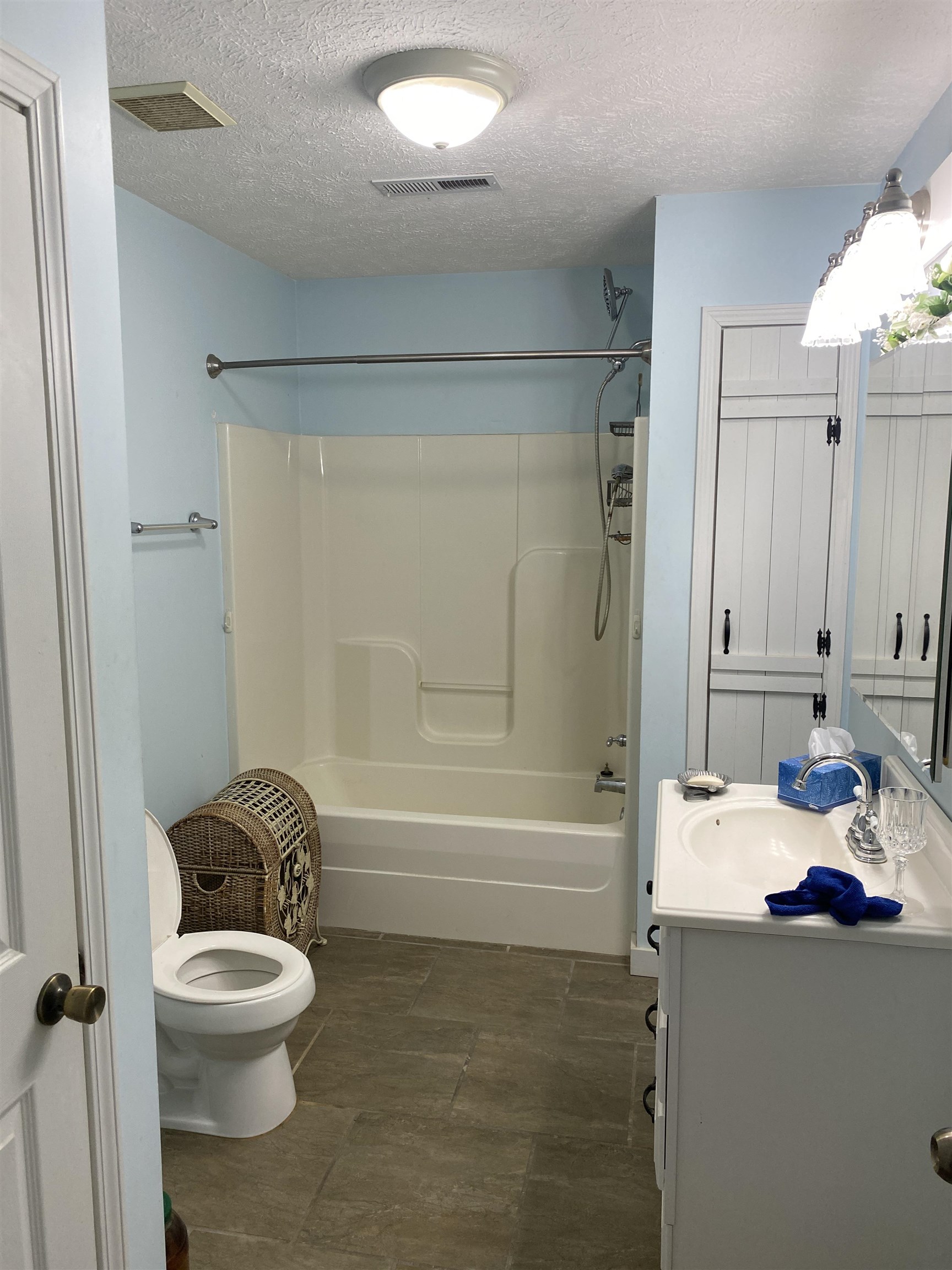2835 Cerro Gordo Road Olivehill, TN 38475 - Photo 22 of 40 a bathroom with a sink a toilet and shower