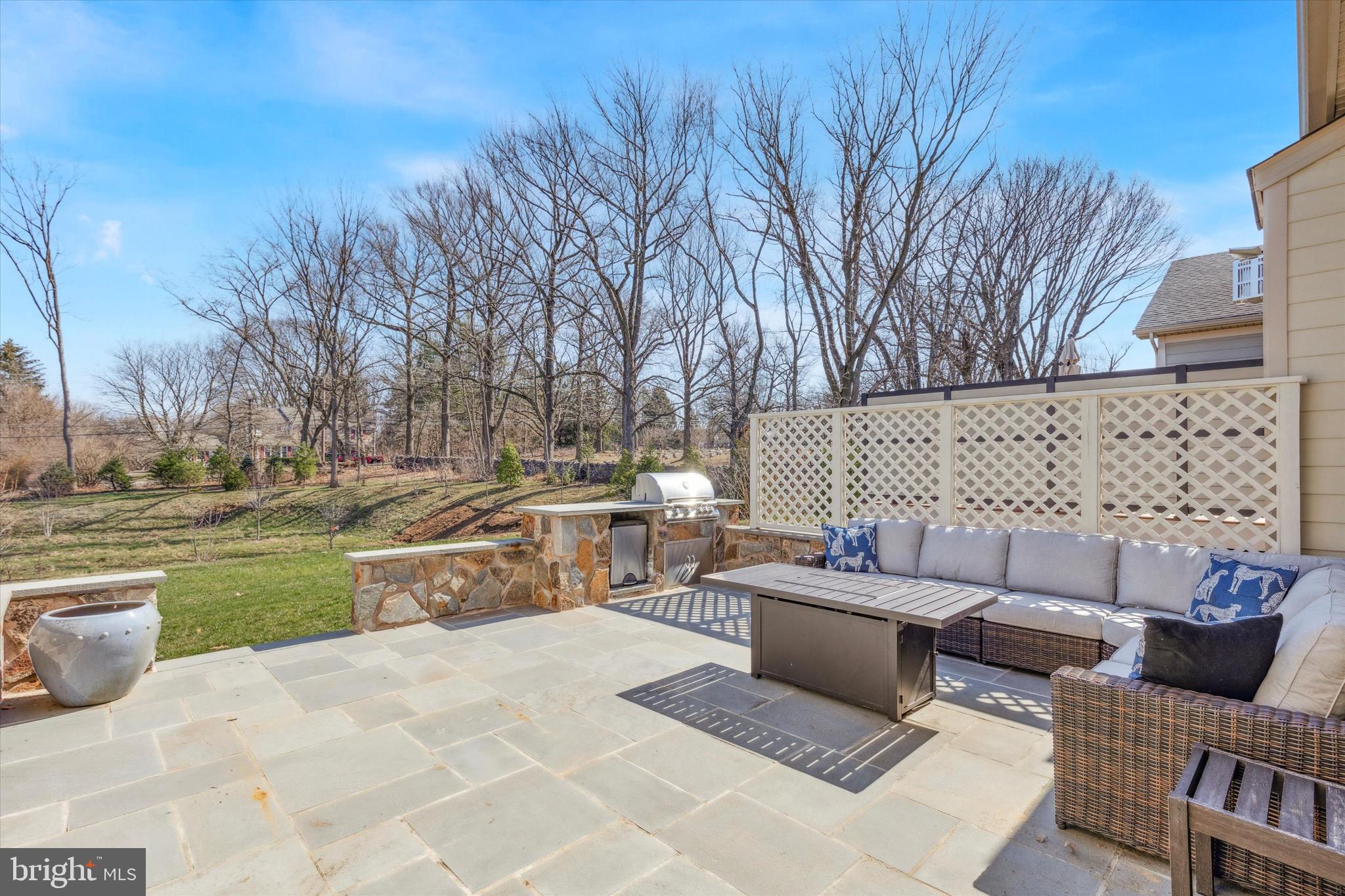 325 AP Even Road Wayne, PA 19087 - Photo 4 of 41 Flagstone Patio with Outdoor Kitchen