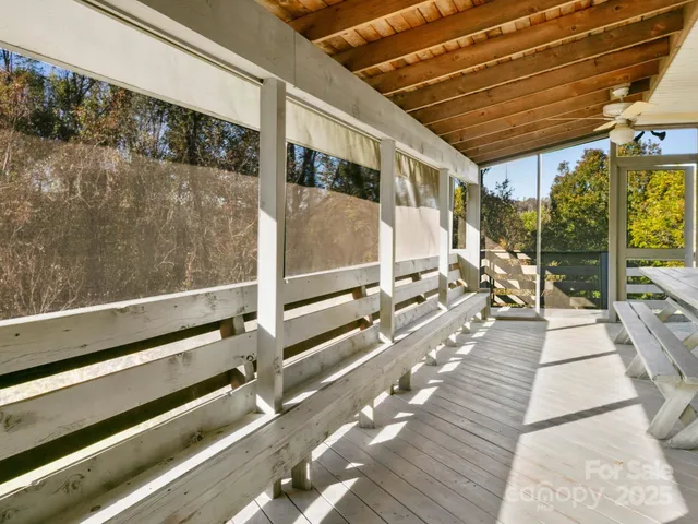 a view of city from a balcony