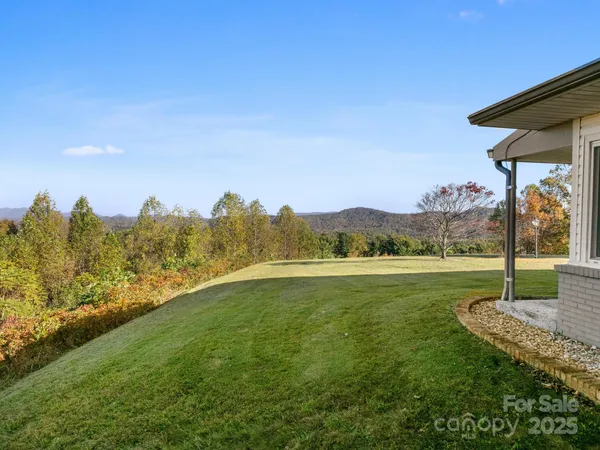 a view of outdoor space with garden
