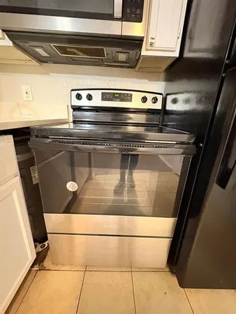 a close view of stove