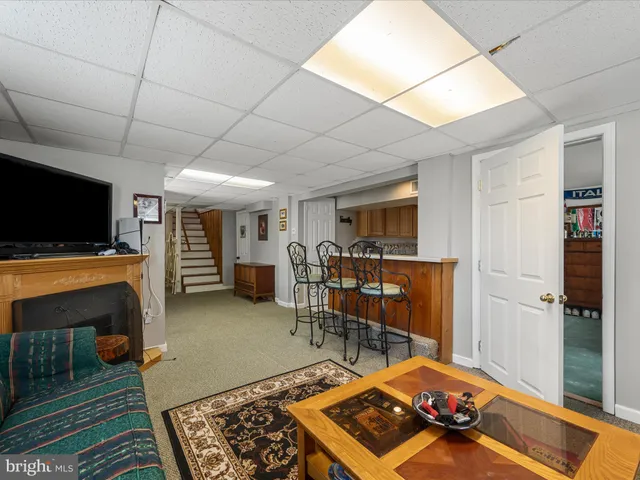 a bedroom with a bed and a closet