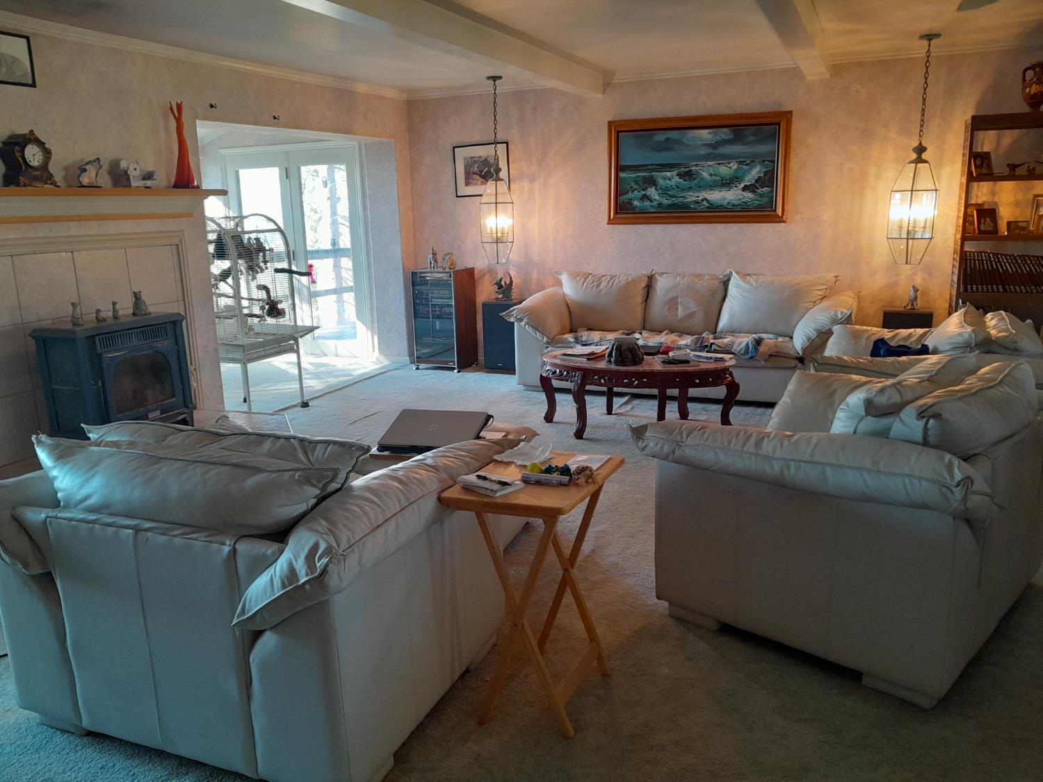 1975 Ridgecrest Way West Point, CA 95255 - Photo 26 of 71 a living room with furniture and a fireplace