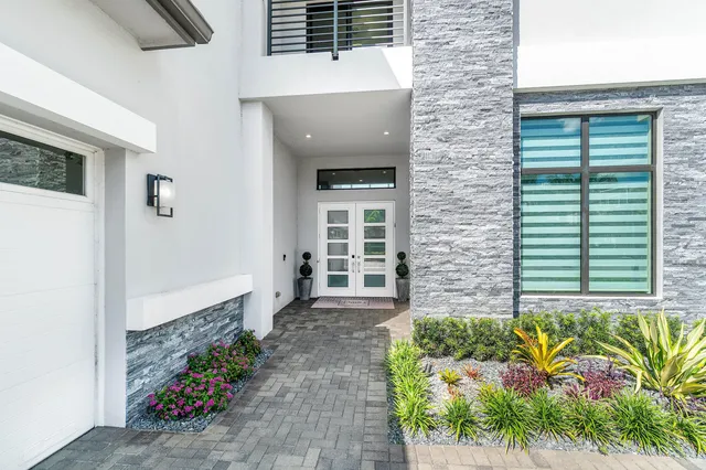 a front view of a house