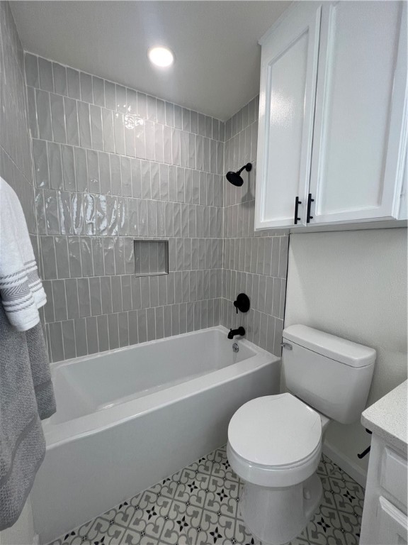 Undisclosed Address Corpus Christi, TX 78418 - Photo 14 of 20 a white toilet and tub sitting next to a bathroom sink