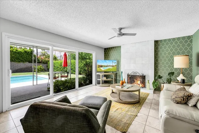 a house view with outdoor space and sitting space