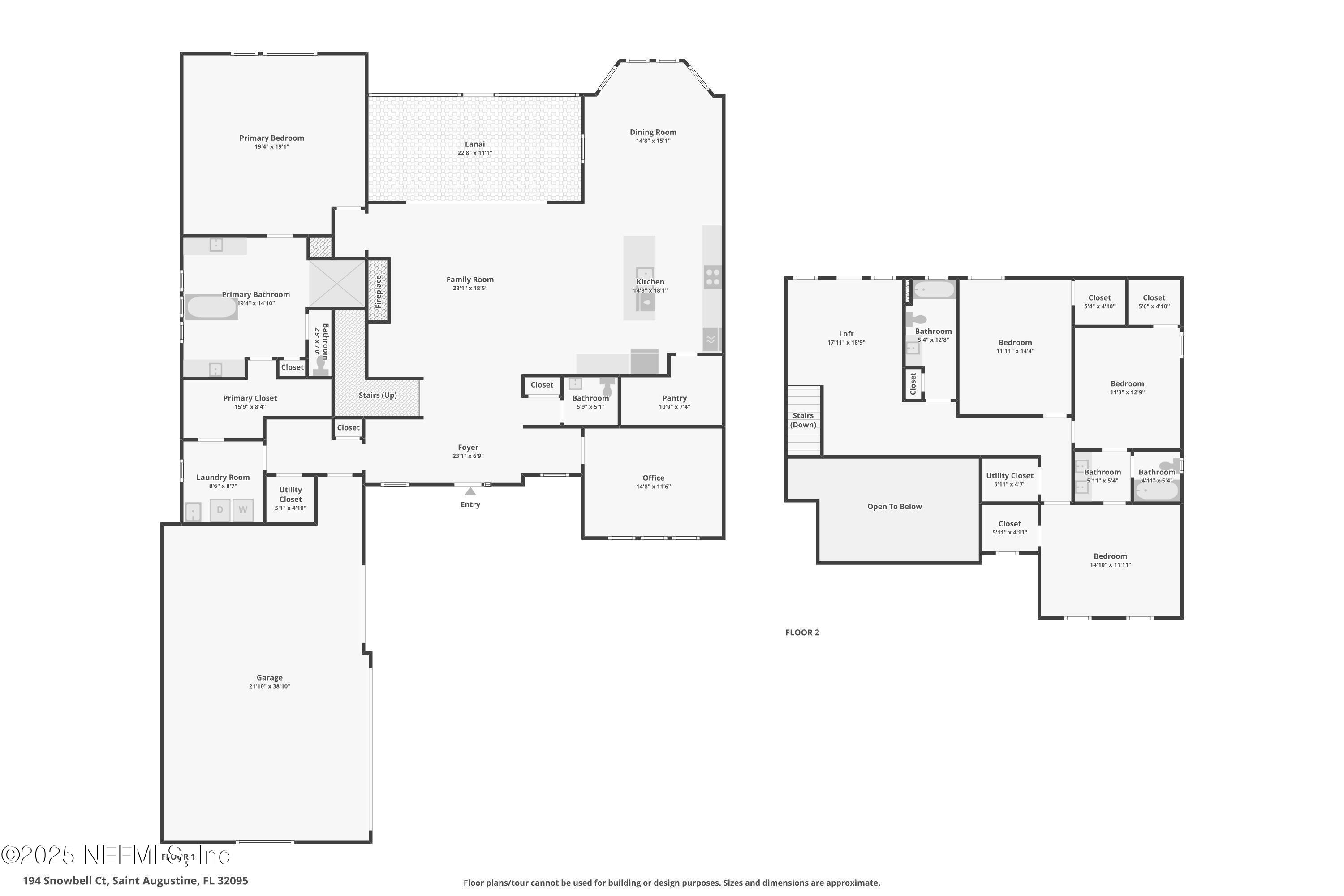 194 Snowbell Court St. Augustine, FL 32095 - Photo 11 of 89 a picture of a bathroom with a shower