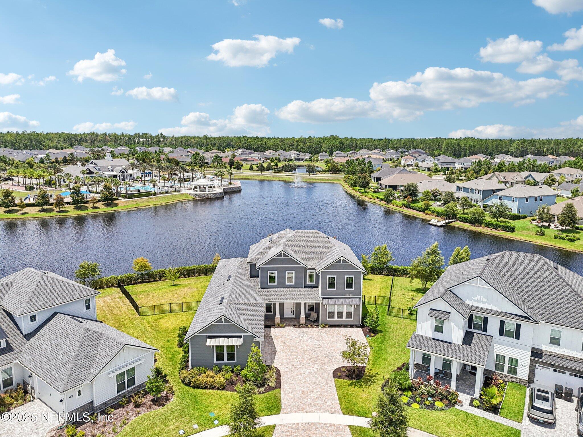 194 Snowbell Court St. Augustine, FL 32095 - Photo 53 of 89 an aerial view of a house with lake view