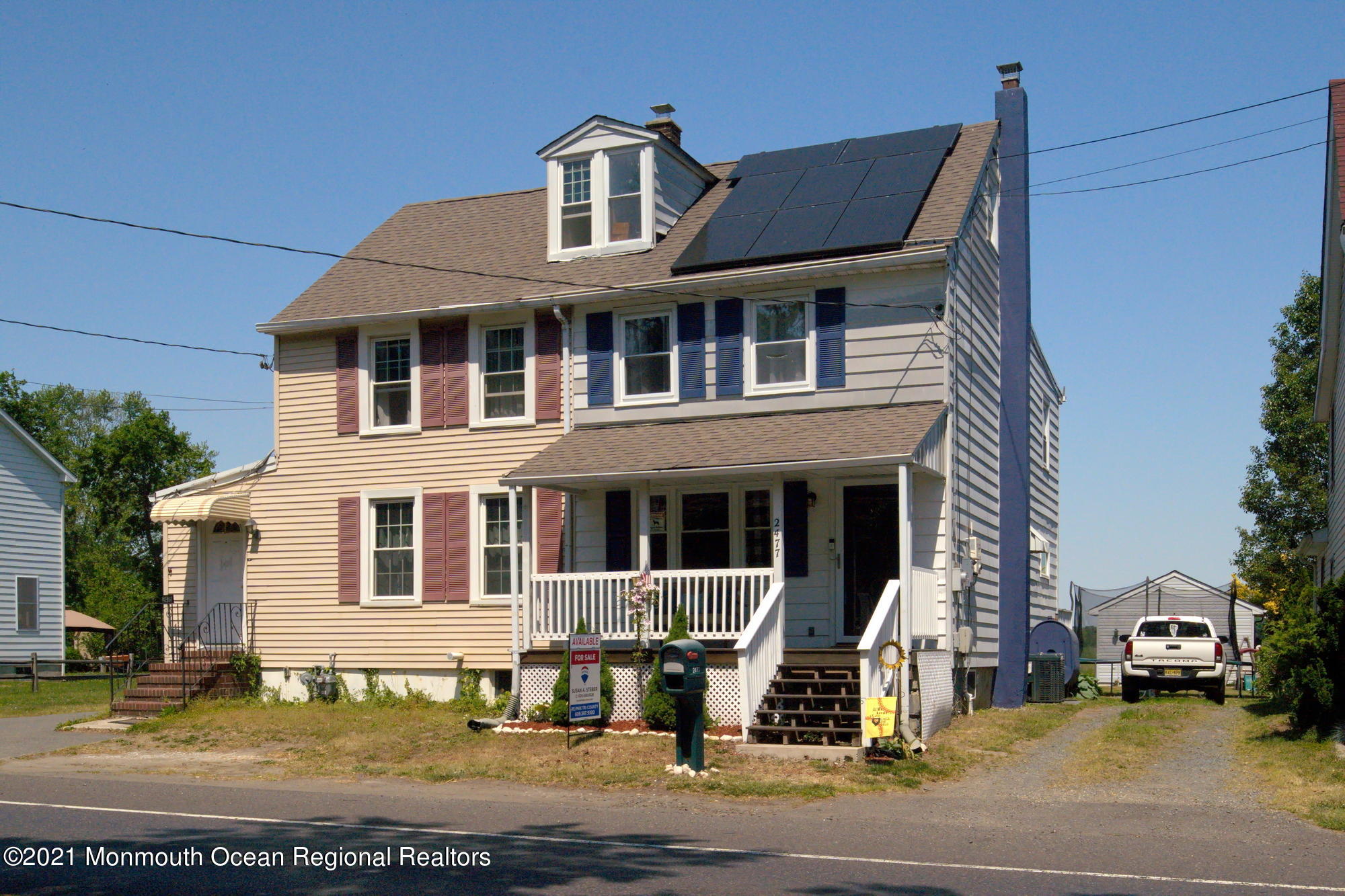 2477 Monmouth Road Jobstown, NJ 08041 - Photo 1 of 37 a front view of a house with a yard