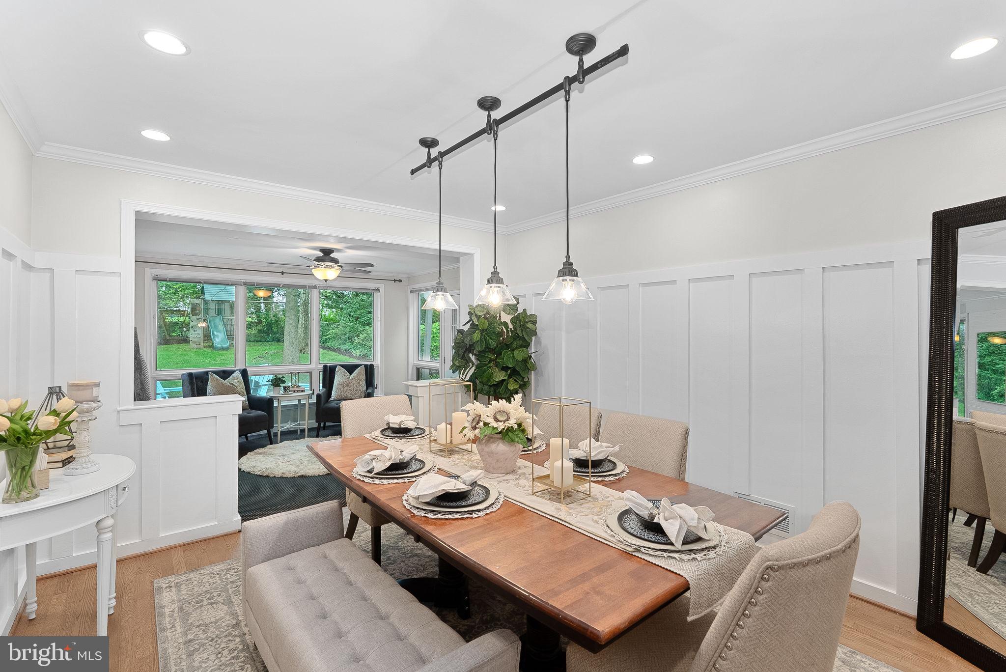 8707 Ridge Road Bethesda, MD 20817 - Photo 14 of 70 a view of a dining room and livingroom view
