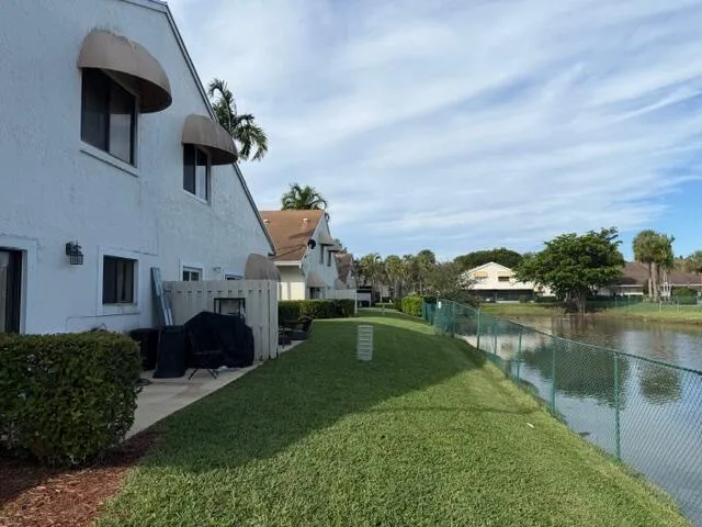 a view of a house with a lake view