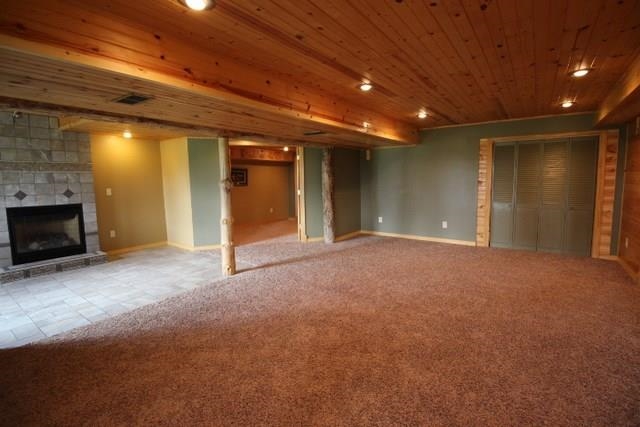 742 North River Road Ridott, IL 61067 - Photo 15 of 25 a view of an empty room with a fireplace