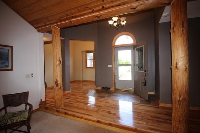 742 North River Road Ridott, IL 61067 - Photo 5 of 25 a view of livingroom with hardwood floor and hallway